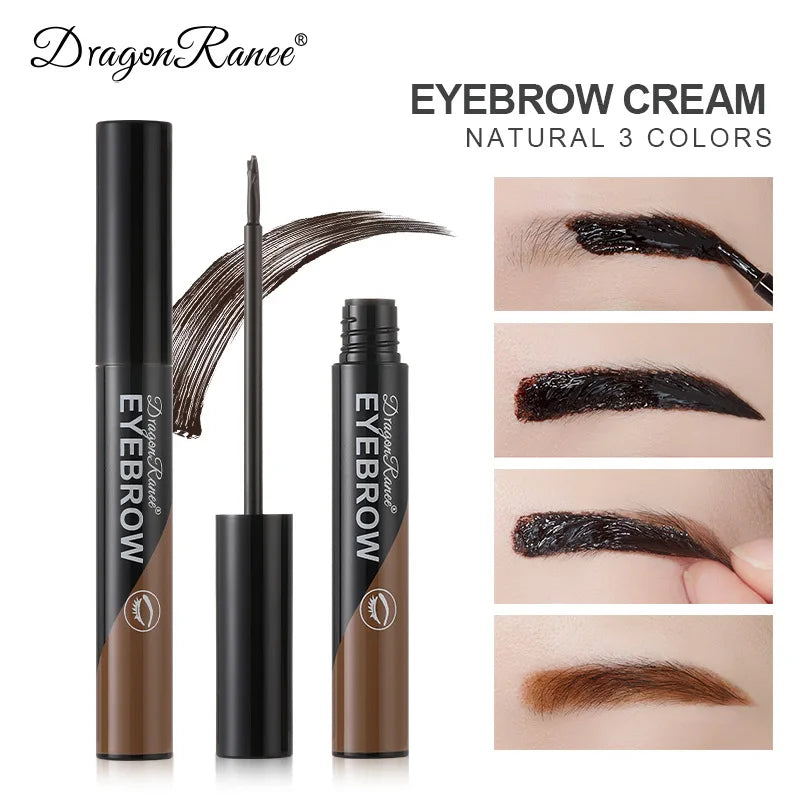 Ihomed Peel-off Eyebrow Gel Natural Brow Tattoo Black Brown Tint Makeup Waterproof Lasting Eye Brow Enhancers Liquid Gel Tear Wear Easy