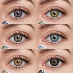 Ihomed Natural Color Lens Eyes 1Pair Color Contact Lenses For Eyes Yearly Beauty Contact Lenses Eye Cosmetic Color Lens Eyes