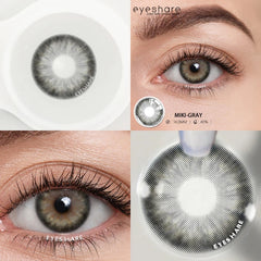 Ihomed Color Contact Lenses for Eyes 1 Pair High QualityNatural Colored Eye Lenses Sale Blue Lens Gray Eye Lenses