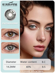 Ihomed Natural Colored Contact Lenses For Eyes 1Pair Gray Eyes Lenses Beautiful Pupil Fast Delivery Blue Lens Contacts Lens