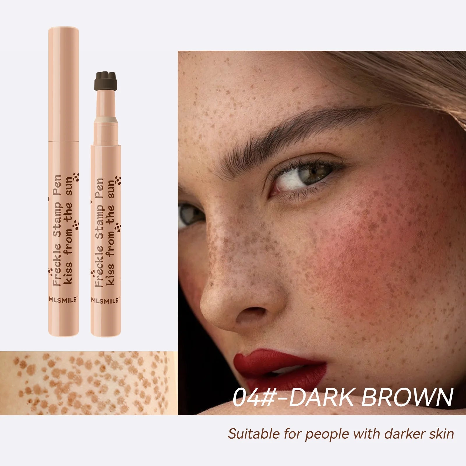 Ihomed Natural Freckle Pen Waterproof Simulation Fake Spot Makeup Tool Lasting Waterproof Face Dot Spot Pen Eyeliner Korean Cosmetics