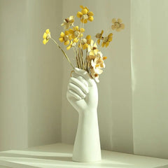 Ihomed Human Body Flower vase Delicate Vase Insertion Aesthetic Decorative Arm Body Ornament Home Decoration Resin Ceramic vase Home