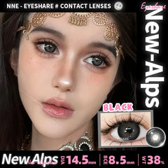 Ihomed 1Pair Natural Colored Contact Lenses for Eye Gray Pupils Brown Lens Cosmetic Fashion Blue Contact Yearly Green Eye Lens