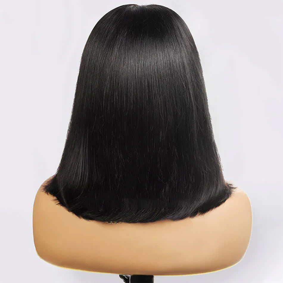 Ihomed Glueless Wigs Short Bob Wigs Bone Straight 13x4 Lace Front Human Hair Wigs For Women HD Transparent Lace Frontal Wig Vietnamese