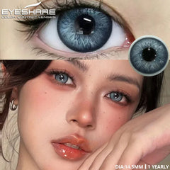 Ihomed 1pair New Colored Contacts Lenses for Eyes Blue Lenses Green Contacts Lenses Yearly Brown Eyes Lens Fashion Gray Pupils