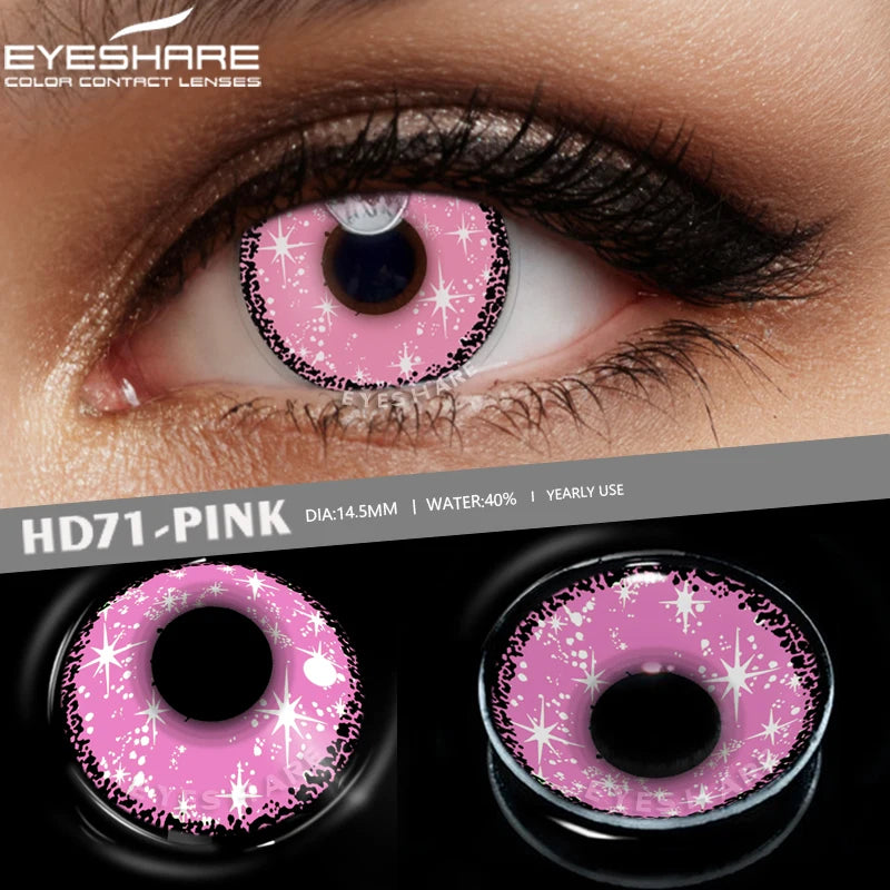 Ihomed Cosplay Lenses Color Contact Lenses for Eyes Anime Cosplay Colored Lenses Contact Lens Eye Contacts Year Beauty Make up