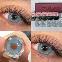 Ihomed 5pairs Daily Disposable 1 Day Daily Lens Green Color Contact Lenses for Eyes Natural Style Beautiful Pupils