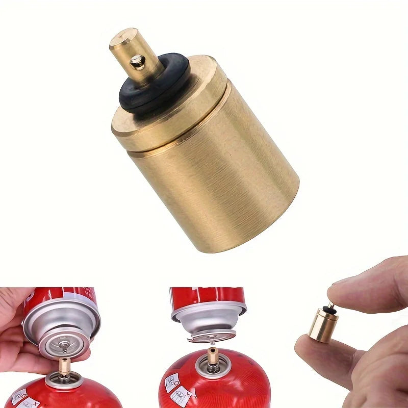 Ihomed 1pc Gas Refill Adapter Outdoor Camping Stove Gas Cylinder Gas Tank Gas Burner Accessories Hiking Inflate Butane Canister