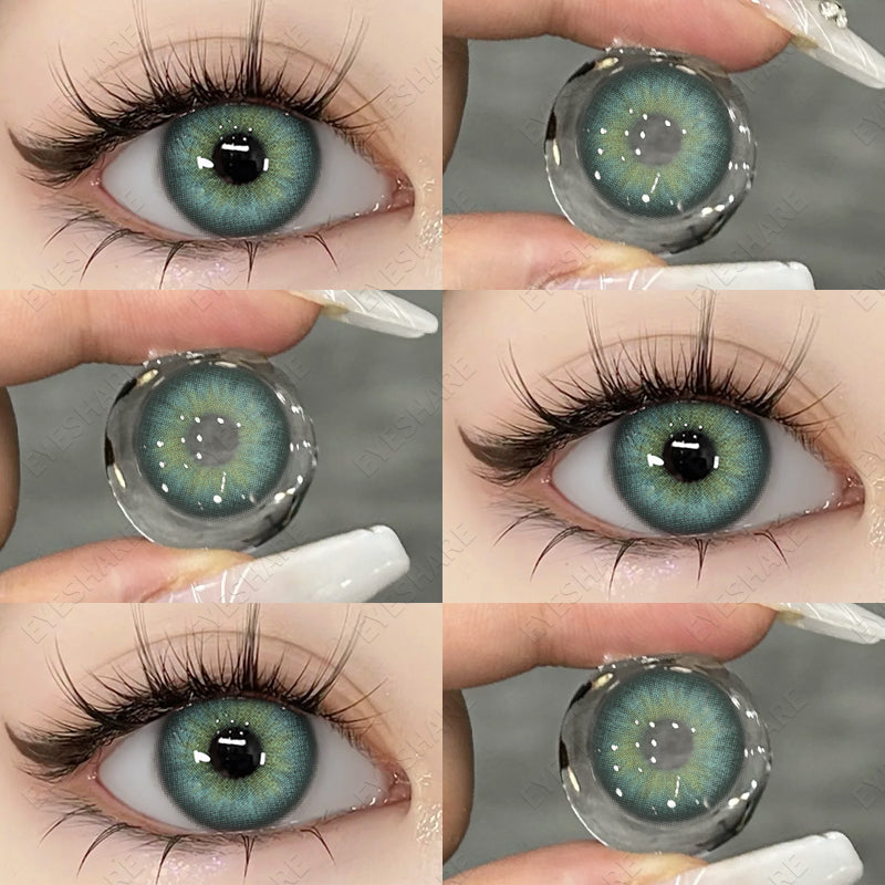 Ihomed  Color Contact Lenses for Eyes Black Lenses Big Eye Lenses 1pair/2pcs Eye Contacts Color Lens Natural Eye Contact Lenses