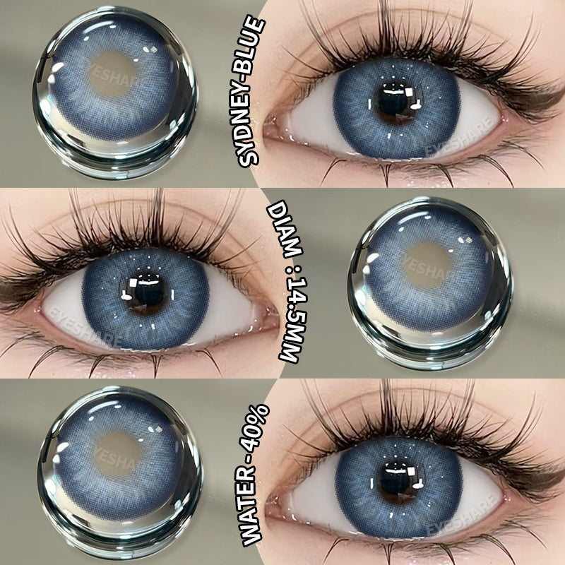 Ihomed  1Pair New Colored Contact Lenses for Eyes Natural Contact Lenses Blue Eye Lens Green Lenses Yearly Brown Eye Contacts