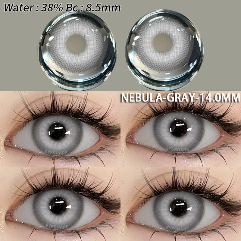 Ihomed  1 Pair Fashion Pink Cosplay Anime Lenses Color Contact Lenses for Eyes Cosmetics Purple Lenses Yearly Eye Contact Lens