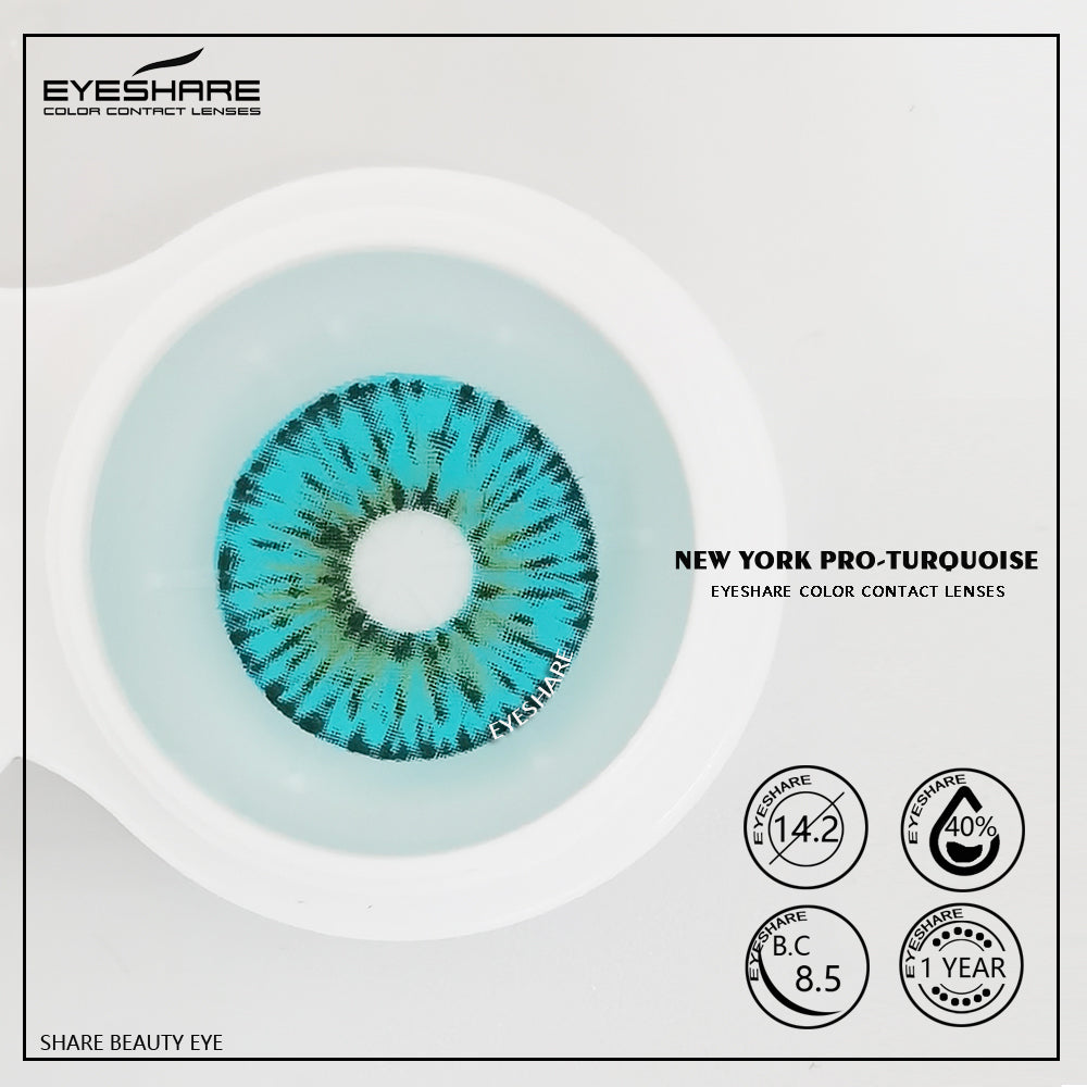 Ihomed NewYork Turquoise 14.2mm 1 Pair | 1 Year