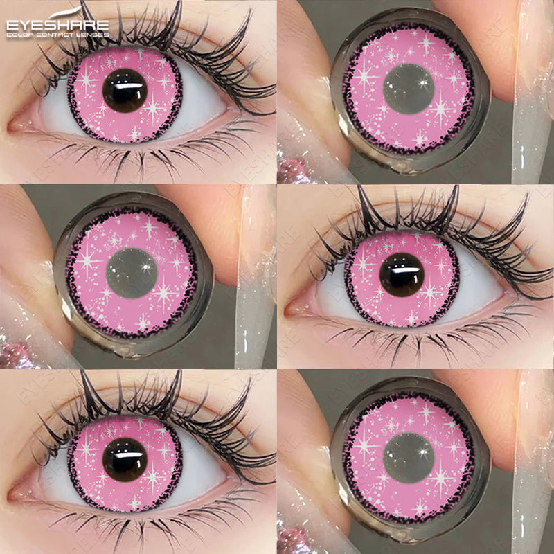 Ihomed  Cosplay Anime Eyes Lenses for Eyes Makeup Ccrazy Halloween Beauty Contact Lenses Eye Cosmetic Color Lens Eyes