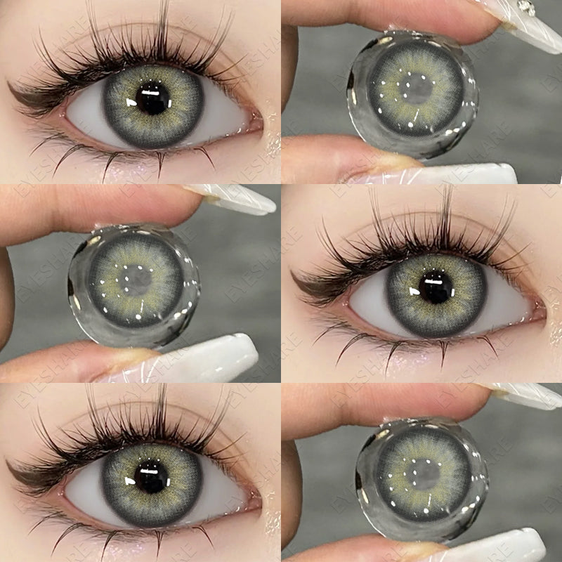 Ihomed  Color Contact Lenses for Eyes Black Lenses Big Eye Lenses 1pair/2pcs Eye Contacts Color Lens Natural Eye Contact Lenses