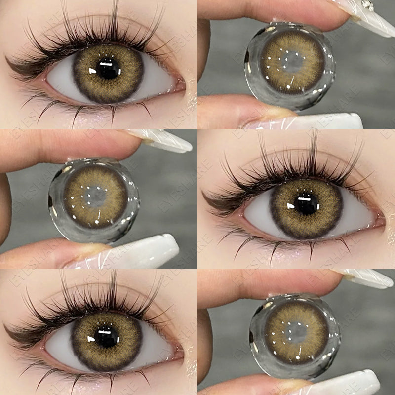 Ihomed  Color Contact Lenses for Eyes Black Lenses Big Eye Lenses 1pair/2pcs Eye Contacts Color Lens Natural Eye Contact Lenses