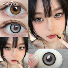 Ihomed  1 Pair Colorcon Korean Lenses Color Contact Lenses for Eyes Purple Lenses Blue Eye Lenses Brown Lenses Yearly Contacts