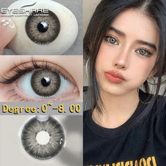 Ihomed 1 Pair Colorcon Korean Lenses Myopia Lenses Colored Contact Lenses for Eyes Lenses With Diopters Prescription Lenses