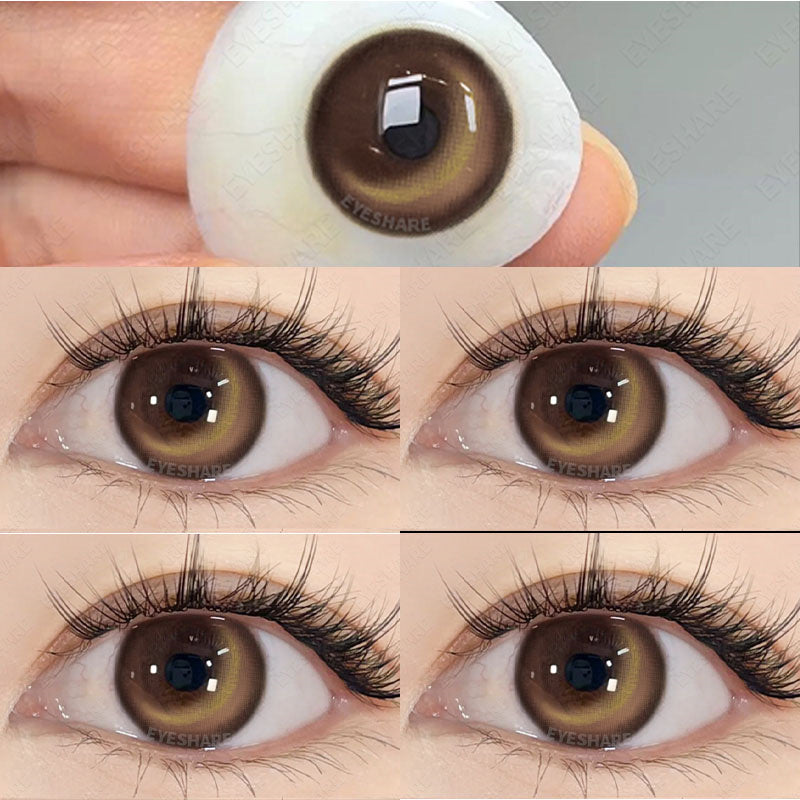 Ihomed  1 Pair Colorcon Korean Lenses Color Contact Lenses for Eyes Purple Lenses Blue Eye Lenses Brown Lenses Yearly Contacts