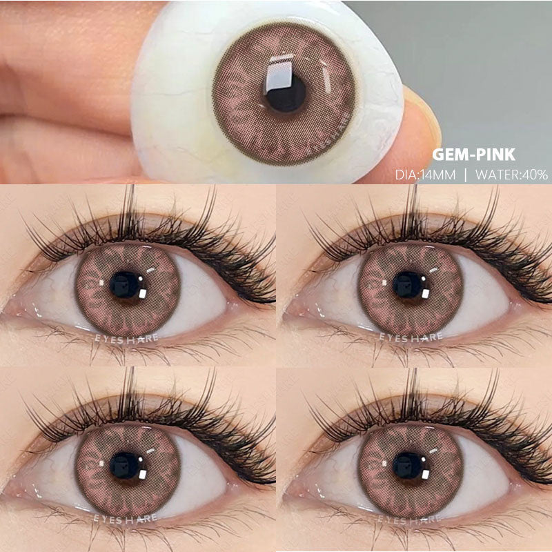 Ihomed  1 Pair Colorcon Korean Lenses Color Contact Lenses for Eyes Purple Lenses Blue Eye Lenses Brown Lenses Yearly Contacts