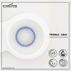 Ihomed Twinkle Gray 14.0mm 1 Pair | 1 Year