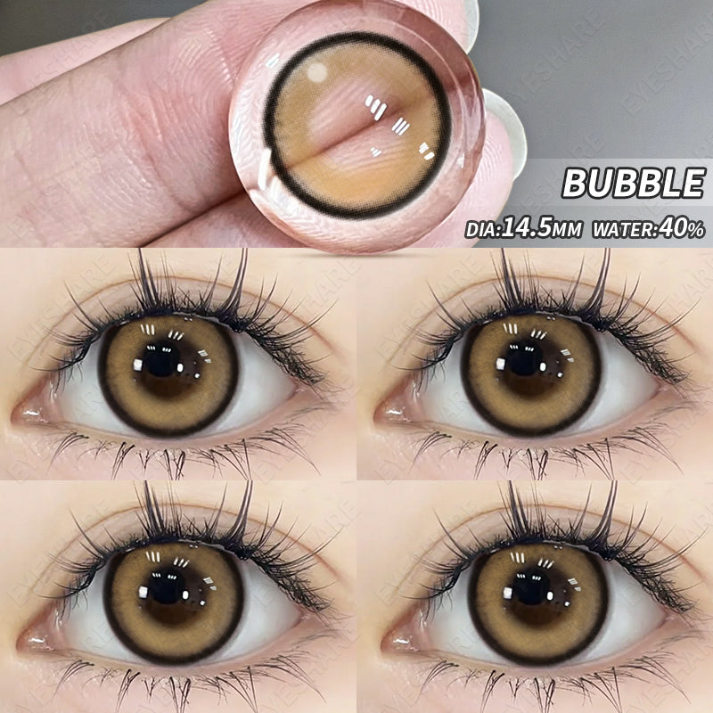 Ihomed 1 Pair New Colored Contact Lenses for Eyes Korean Lens Natural Big Eye Lenses Brown Lenses Blue Eye Contacts Red Lenses