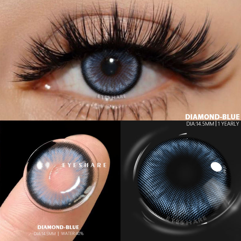 Ihomed 1 Pair Colored Contact Lenses for Eyes Blue Contact Lenses Yearly Beautiful Pupils Fashion Contact Lenses Green Lenses